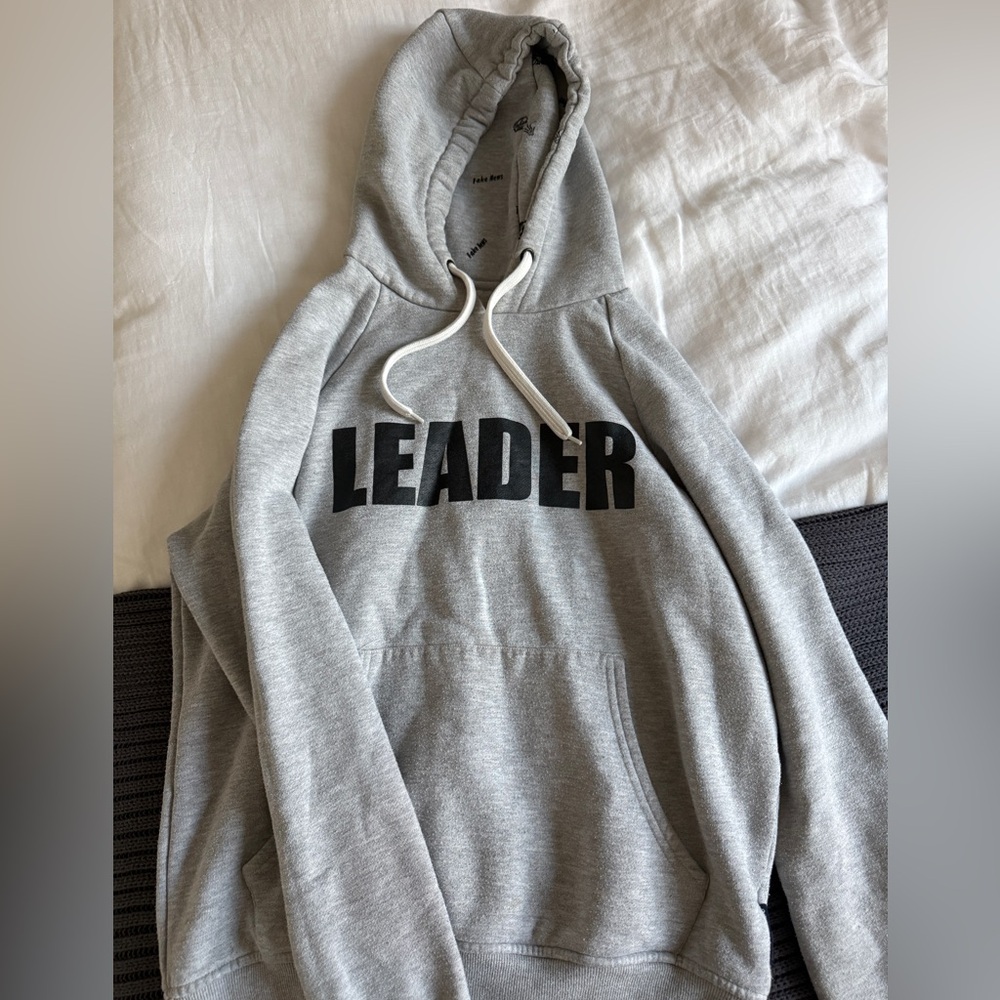 Gray Leader Hoodie / oversize warm and comfy